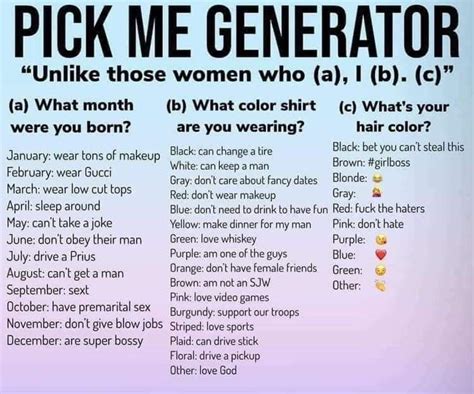 choose for me generator.